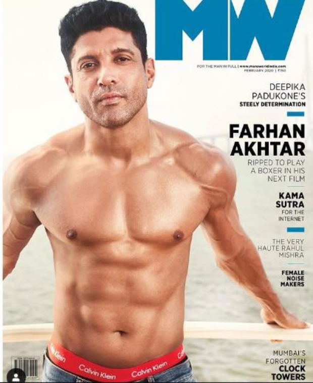 Toofan star Farhan Akhtar flaunts his ab-tastic body on the cover of Man's World 