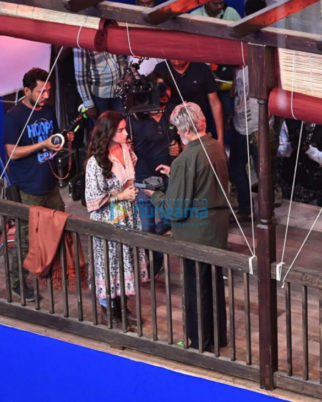 on the sets of the movie Brahmastra