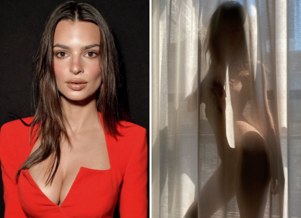 Emily Ratajkowski poses nude behind a semi-sheer curtain while self-isolating amid coronavirus pandemic Emily Ratajkowski poses nude behind a semi-sheer curtain while self-isolating amid coronavirus pandemic