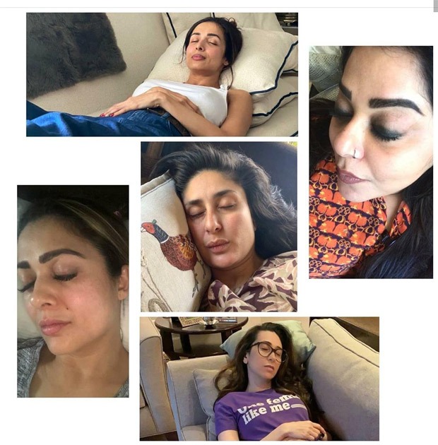 Kareena Kapoor Khan, Karisma Kapoor, Malaika Arora, Amrita Arora take nap during self-quarantine Kareena Kapoor Khan, Karisma Kapoor, Malaika Arora, Amrita Arora take nap during self-quarantine