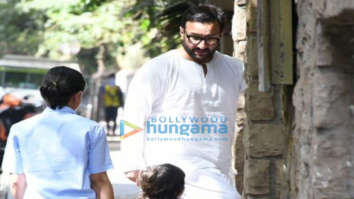 Photos: Saif Ali Khan and Taimur Ali Khan spotted in Bandra