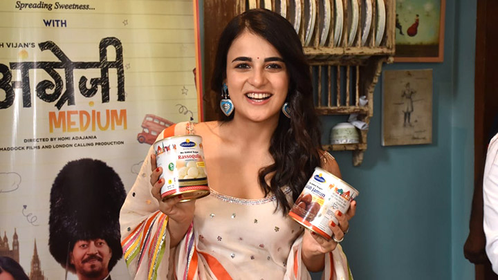 Radhika Madan Turns Halwai to promote Angrezi Medium
