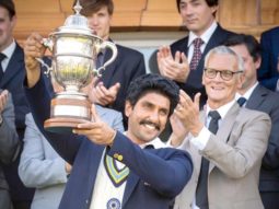 Ranveer Singh gives a glimpse of the iconic ‘83 world cup lifting moment!