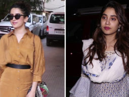 Sanya Malhotra and Janhvi Kapoor Spotted at Andheri