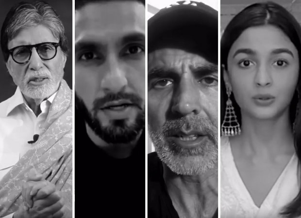 Watch: Amitabh Bachchan, Ranveer Singh, Akshay Kumar, Alia Bhatt among others share powerful message amid Coronavirus pandemic Watch: Amitabh Bachchan, Ranveer Singh, Akshay Kumar, Alia Bhatt among others share powerful message amid Coronavirus pandemic