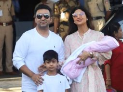 FIRST PIC: Shilpa Shetty and Raj Kundra get clicked with their daughter Samisha for the first time 
