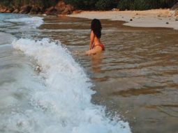 Sobhita Dhulipala shares a throwback picture of herself rocking a red coloured two piece bikini