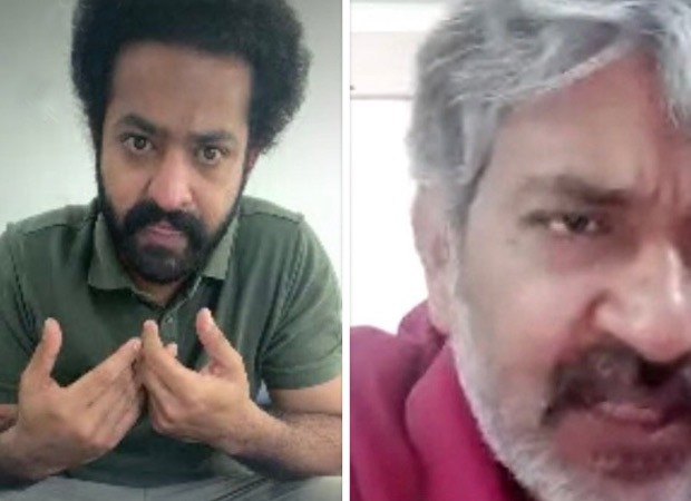 Jr NTR perfects the Tamil dialogues for RRR on a video call with Rajamouli