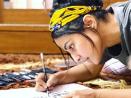 Hina Khan tries her hands in sketching