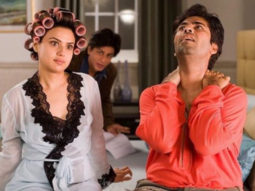 Preity Zinta asks fans to guess what Karan Johar is telling her and Shah Rukh Khan in this throwback picture from Kabhi Alvida Naa Kehna
