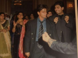 Throwback: Shah Rukh Khan shakes a leg on Chaiyya Chaiyya while background dancer Karan Johar tries to catch up 