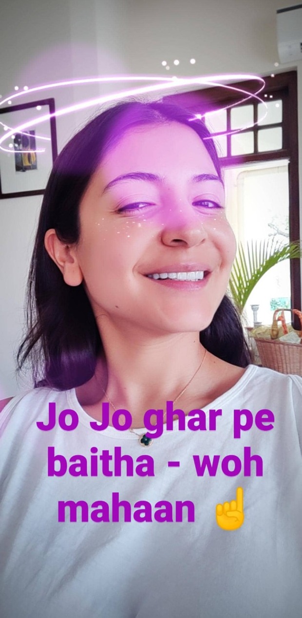 Anushka Sharma shares a hilariously apt meme for the 21 days' lockdown