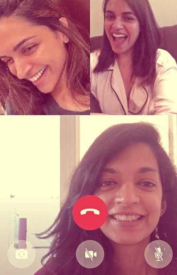 Deepika Padukone looks cheerful as she video calls her best friends amid lockdown Deepika Padukone looks cheerful as she video calls her best friends amid lockdown