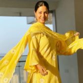 Hina Khan shines bright in a yellow traditional outfit as she wishes her fans Ramadan Kareem