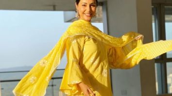 Hina Khan shines bright in a yellow traditional outfit as she wishes her fans Ramadan Kareem