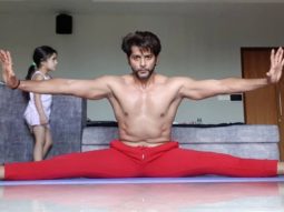 Karanvir Bohra does 108 Suryanamaskars, his daughter adorably photobombs