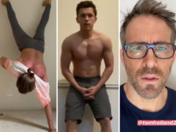 Jake Gyllenhaal attempts Tom Holland’s shirtless handstand challenge, Ryan Reynolds has hilarious response