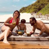 Kareena Kapoor Khan shares a throwback picture with Saif Ali Khan and Taimur Ali Khan as the trio chills on a beach