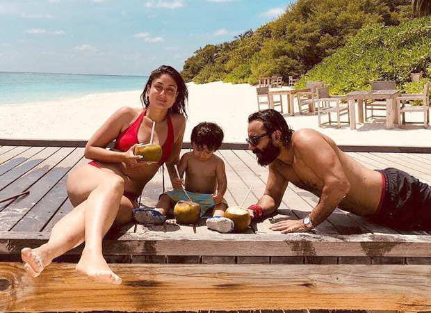 Kareena Kapoor Khan shares a throwback picture with Saif Ali Khan and Taimur Ali Khan as the trio chills on a beach