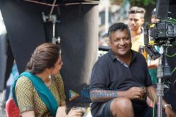 On the set of the movie Mumbai Saga