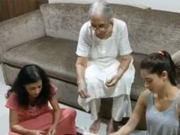 Nushrat Bharucha helps mother and grandmother in cleaning vegetables, says it is Kahaani Ghar Ghar Ki