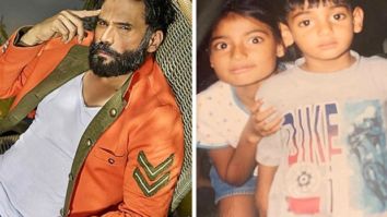 Suniel Shetty posts a cute childhood picture of Athiya and Ahan Shetty, calls them saint and satan!