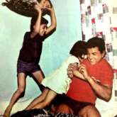 THROWBACK: When a young Sunny Deol engaged in a pillow fight with his sister and dad Dharmendra