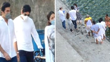 Ranbir Kapoor, Neetu Kapoor, Alia Bhatt bid adieu to Rishi Kapoor as they immerse his ashes