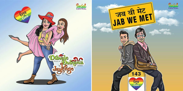 Bollywood's iconic film posters reimagined with same-sex relationships to  celebrate Pride month, check out : Bollywood News - Bollywood Hungama