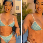 Cardi B shows off her bikini body after netizens accuse her of photoshopping her photos
