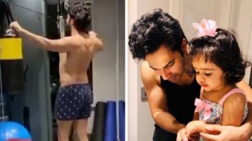 Varun Dhawan burns calories at the gym after binge eating cake during his niece’s birthday