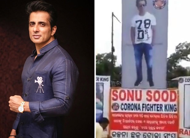 Odia fans honours Sonu Sood as Corona Fighter King with a big hoarding; actor responds