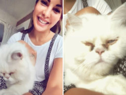 Jacqueline Fernandez shares selfies with her cat after calming meditation session
