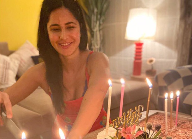 Katrina Kaif is all smiles as she poses candidly with her birthday cakes