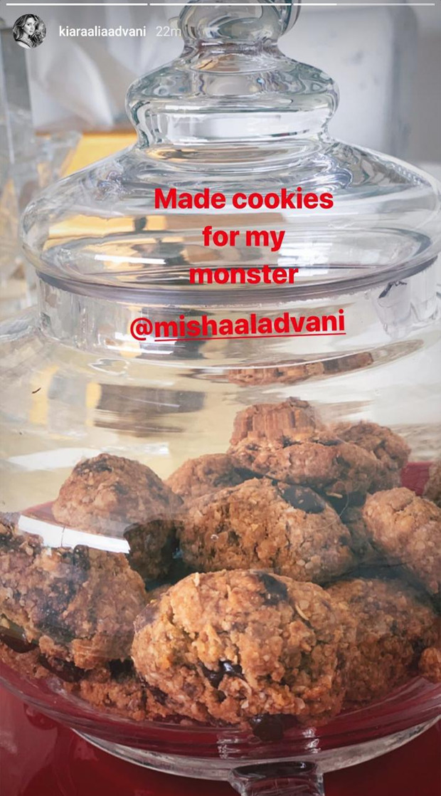 Kiara Advani receives a lovely note from her brother Mishaal for baking appetizing cookies