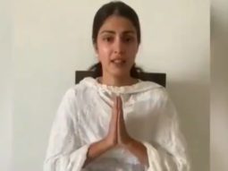 “A lot of horrible things are being said about me,” says a teary-eyed Rhea Chakraborty in a video