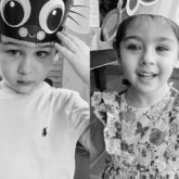 Challenge Accepted: Kareena Kapoor posts black and white picture of Taimur and Inaaya 
