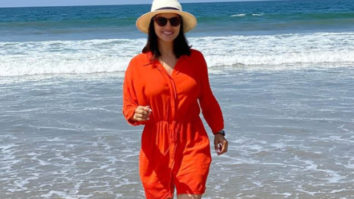 Sunny Leone shares pictures from her day out at the beach with her kids and husband 