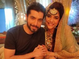 Anjum Fakih shares pictures with her favourtie, Sharad Malhotra, from the sets of Naagin 5