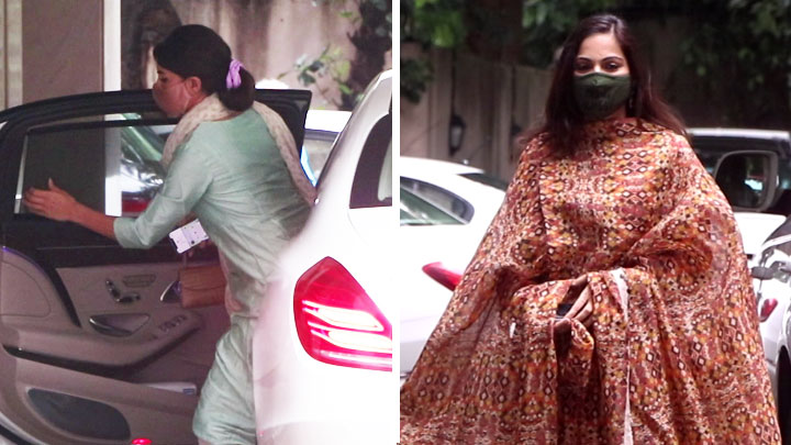 Jacqueline Fernandez and Alvira Khan Agnihotri spotted at Sohail Khan’s residence
