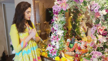 Karishma Tanna spotted during Ganpati puja