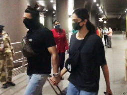 Ranveer Singh and Deepika Padukone spotted at the airport