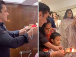 Salman Khan helps nephew during Ganesh aarti, attends Ganpati visarjan
