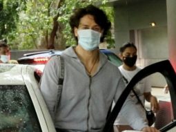 Tiger Shroff spotting post dubbing at studio in Andheri