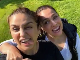 Huma Qureshi and Lara Dutta get goofy on the sets of Bell Bottom; watch