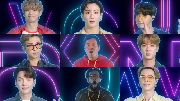 BTS Week begins with vibrant A Cappella version of 'Dynamite' featuring Jimmy Fallon and The Roots on The Tonight Show BTS Week begins with vibrant A Cappella version of 'Dynamite' featuring Jimmy Fallon and The Roots on The Tonight Show