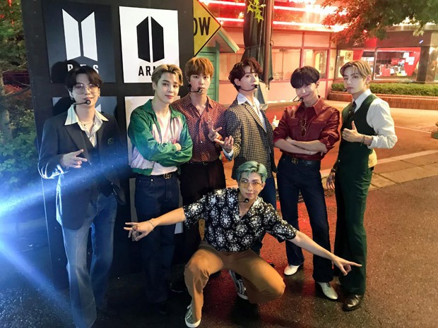 BTS make explosive return to America's Got Talent with 'Dynamite' performance filmed in Everland
