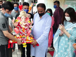 Bhushan Kumar & Divya Kumar Khosla at T-Series’ Ganpati Visarjan