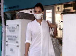 Dia Mirza spotted at BBlunt salon in Bandra