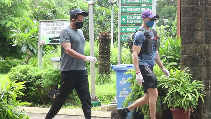 Fitness icon Anil Kapoor spotted during The Walk